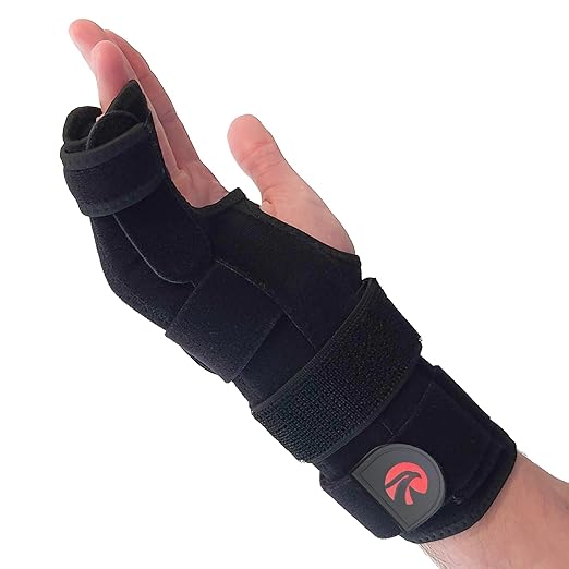 Pinky Finger Splint Boxer Fracture Brace | Ulnar Gutter Splint Hand Brace | Ring & Little Finger Splints | Broken Metacarpal Support Cast | Dupuytren's Contracture | Boxers Pinky Braces (MED RIGHT)