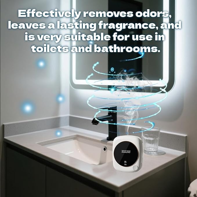 Small Essential Oil Diffuser for Home Office Travel Ultrasonic Aromatherapy Waterless Cordless Diffuser with 7 Mist Modes for Bedroom Bathroom Hotel Car (Essential Mist Refill 6pcs)