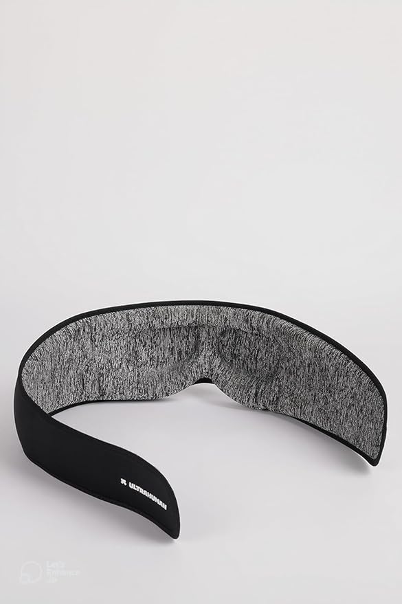 Ultrahuman Sleep Mask for Women and Men – Comfortable Premium Blackout Eye Mask for Sleep, Soft 3D Sleeping Mask with Travel Pouch