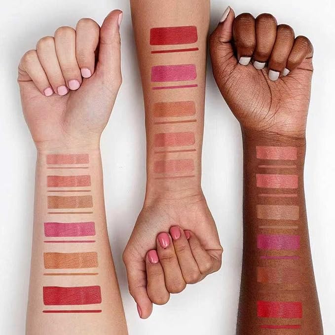 Jolilab 12Pcs Matte Lip Liner + Liquid Lipstick Set, One Step Velvety Nude Lip Stain Waterproof Long Wear High Pigment Lip Makeup Gift Set（Set C）