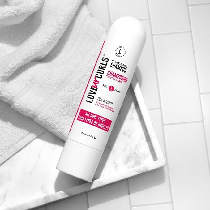 Love Ur Curls Shampoo and Conditioner, Moisturizing and Scalp Cleansing for Curly, Wavy, or Kinky Coily Hair, Vegan and Silicone Free