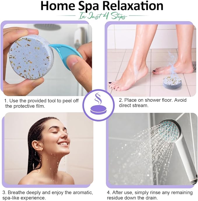 Shower Steamers Aromatherapy Birthday Gifts for Women - 8 Pack Valentines Day Gifts for Her Mom Wife, Shower Bombs with Essential Oils, Self Care Relaxation Home Spa Gift Set, Easter Basket Essential