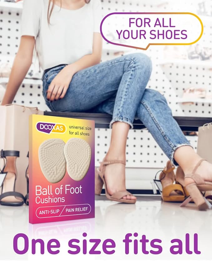 Ball of Foot Cushions for High Heels – High Heel Inserts – Gel Shoe Inserts for Relieve Foot Pain – More Comfort with Foot Cushions for Women – Shoe Metatarsal Pads for Women