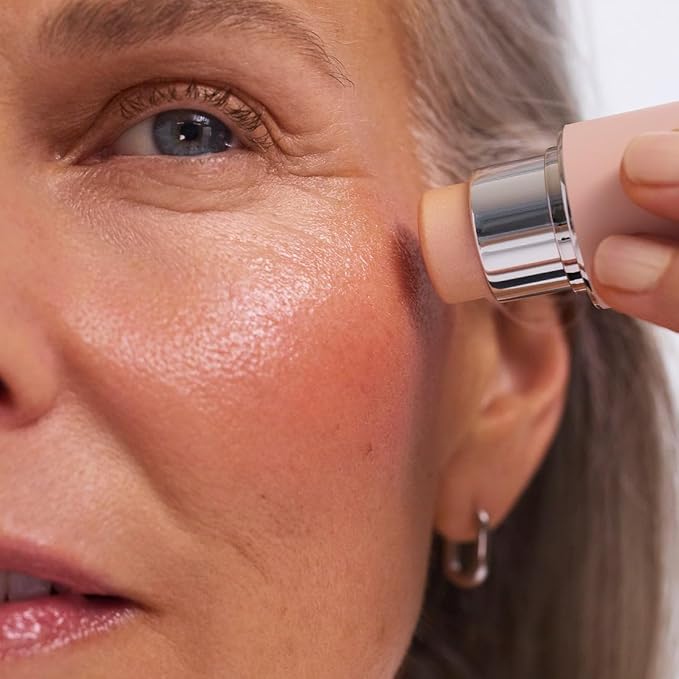 EarthsCure Glow Glaze Highlighter Stick - Multi-Use Face & Body Luminizer - Lit-from-Within Radiance, Hydrating Cream Formula - (Coral & Violet Undertones) - 1 Piece