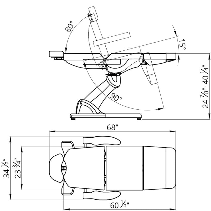 Dir Medical Spa Chair Facial Beauty Dental Podiatry Doctors Examination Chair PAVO