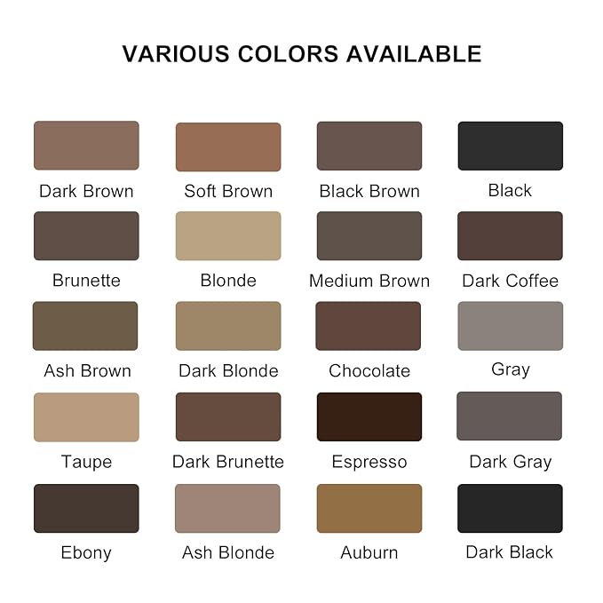 LAVONE Eyebrow Stamp Pencil Kit - Makeup Brow Stamp Trio with Waterproof Eyebrow Pencil, Eyeliner, Pomade, Dual-ended Brush - Dark Coffee