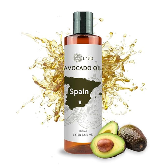 Nature Packaged Avocado Oil - Direct from EIR Oils Farm in Spain - 100% Pure Carrier Oil for Hair, Face, and Skin - Hand-Picked, Cold-Pressed Carrier Oil - (8oz)