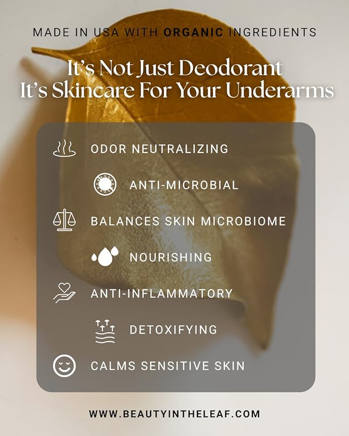 The Indigo Stick Natural Deodorant | Made in USA with Organic Ingredients | Aluminum-Free | 100% Vegan | Sandalwood Citrus Scent | Detoxifying Charcoal & Probiotic Odor Control Formula | 20% MORE