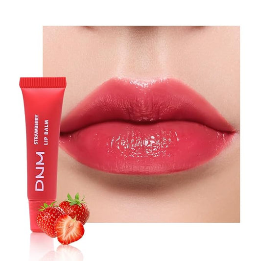 pct Nourishing Moisturizing Tinted Lip Balm for A Sheer Tint of Color, Softens Smooths Hydrates Moisturizes Lightweight, Lip Care Gloss Plumper Stain for Women Dry & Chapped Lips, 01# STRAWBERRY