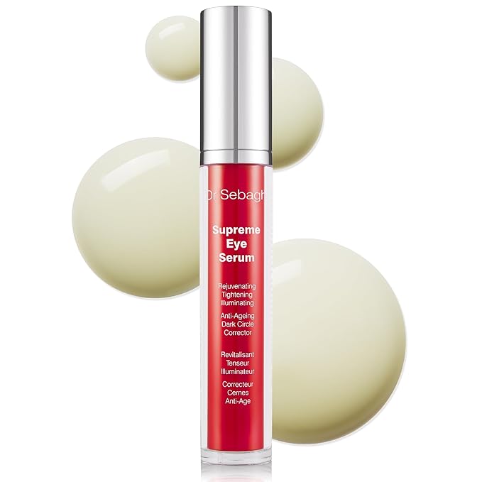 Dr Sebagh Supreme Eye Serum (0.51 fl oz) - Advanced Roll-On Formula - Designed to Aid Smoother Younger & Firmer-Looking Skin - Helps Reduce Puffiness Circles Fine Lines & Wrinkles - Boosts Elasticity