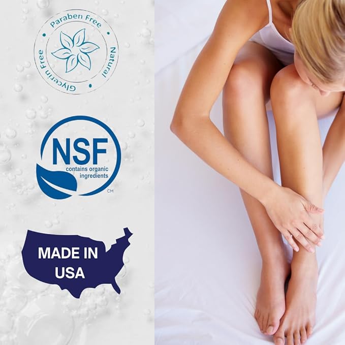 Aloe Cadabra vaginal moisturizer, natural aloe, pH-balanced, water-based & 95% aloe vera, reduce dryness, discomfort, versatile uses (2.5 fl oz, 1 pack)