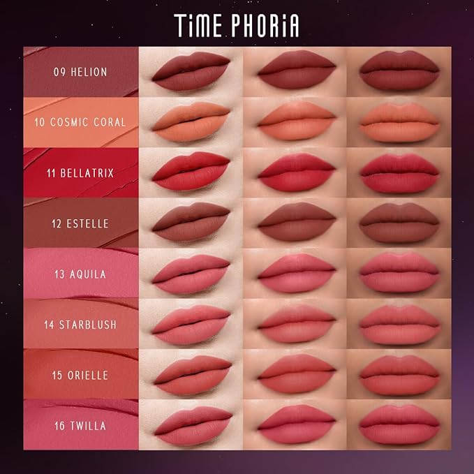 Nebula Velvet Lip Cream, 03 Elara Soft Pink Lip Color, Velvet Matte Finish, Lightweight Non-Drying Soft CreamTexture, Blurs Lip Lines, High Pigment Transfer-Proof Long-Lasting Lip Tint