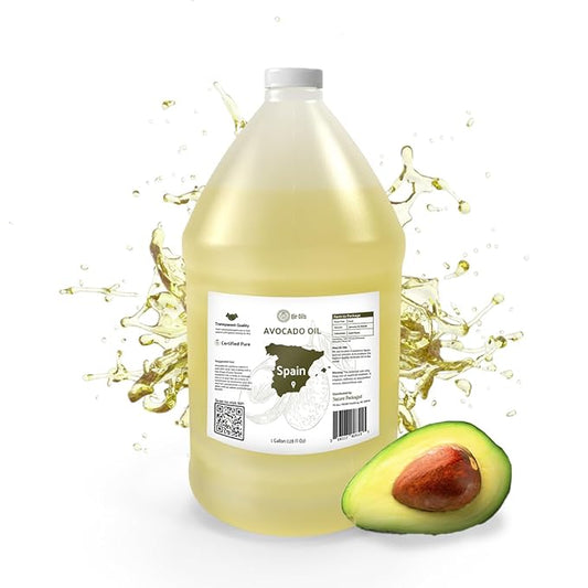 Nature Packaged Avocado Oil - Direct from EIR Oils Farm in Spain - 100% Pure Carrier Oil for Hair, Face, and Skin - Hand-Picked, Cold-Pressed Carrier Oil - (1Gallon)