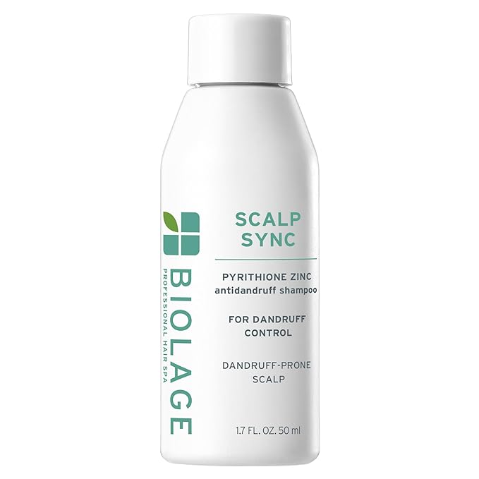 Biolage Scalp Sync Anti-Dandruff Shampoo - Controls Itchy Scalp, Deeply Cleanses Hair, Moisturizing Dandruff Treatment, With Zinc Pyrithione, Vegan & Cruelty-Free, 1.7 FL Oz