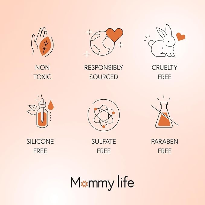 MOMMY LIFE Preggie Paste Belly Butter – Stretch Mark Cream for Pregnancy & Postpartum | Non Toxic Oil Based Moisturizing Cream with Manuka Honey & Vitamin E - 3.7oz