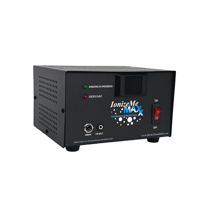 HEALTHandMED IonizeMe Maxx-Powerful 20 Volts, 2.5 Amperes Heavy Duty Ionic Foot Bath Detox Machine (Starter Package) with 5 Year Warranty and Detox Expert Phone Consultation | Made in USA