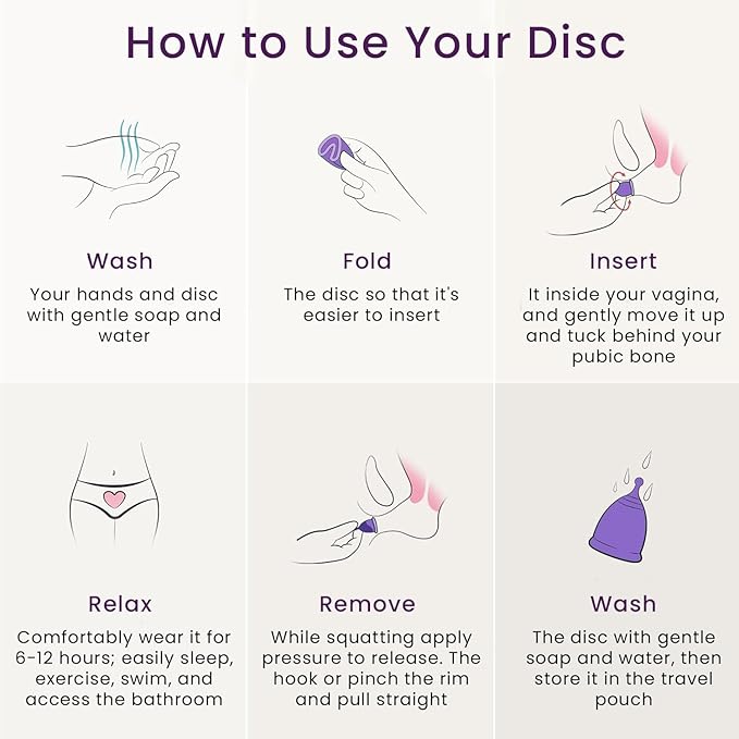 EcoBlossom Reusable Menstrual Cup Set - The Most Reliable Medical Grade Silicone Period Cups - Comfortably use for 12 Hours (2 Regular Cups)