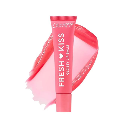 ColourPop Fresh Kiss Glossy Lip Balm - Hydrating Lip Care Enriched with Peptides, Hyaluronic Acid, Shea Butter & Vitamin E for an Ultra-Cushiony Formula - Watermelon Sugar (0.49 oz)