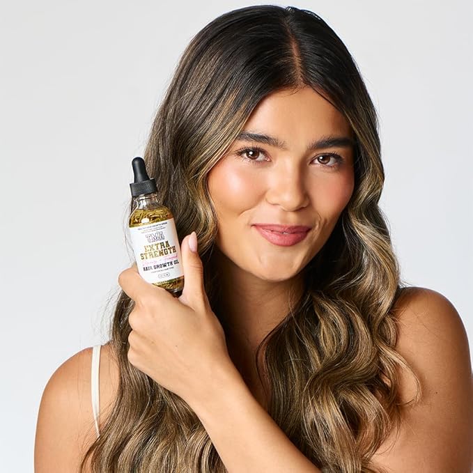 The Mane Attraction Extra Strength Rosemary + Fenugreek Herbal Hair Growth Oil | Infused With Castor Oil for ALL Hair Types Mini, 2oz