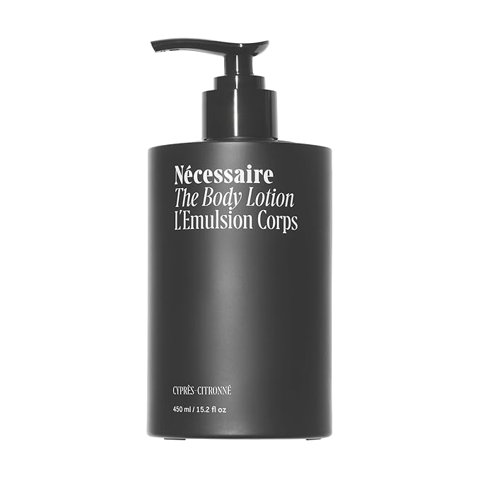 Nécessaire The Body Lotion Cyprès-Citronné – Multi-Peptide Moisturizer - Firming Body Lotion for Women + Men. 2.5% Niacinamide. Dermatologist-Tested, Vegan. Hypoallergenic for Sensitive Skin. 15.2oz