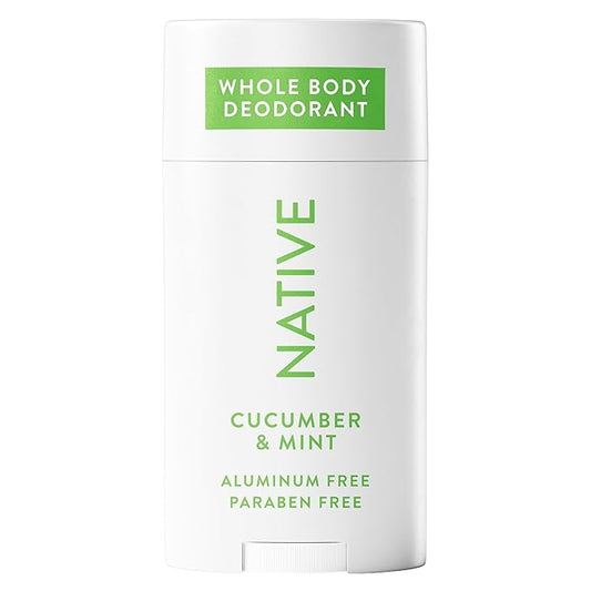 Native Whole Body Deodorant Stick Contains Naturally Derived Ingredients, Deodorant for Men and Women | 72 Hour Odor Protection, Aluminum Free with Coconut Oil and Shea Butter | Cucumber & Mint