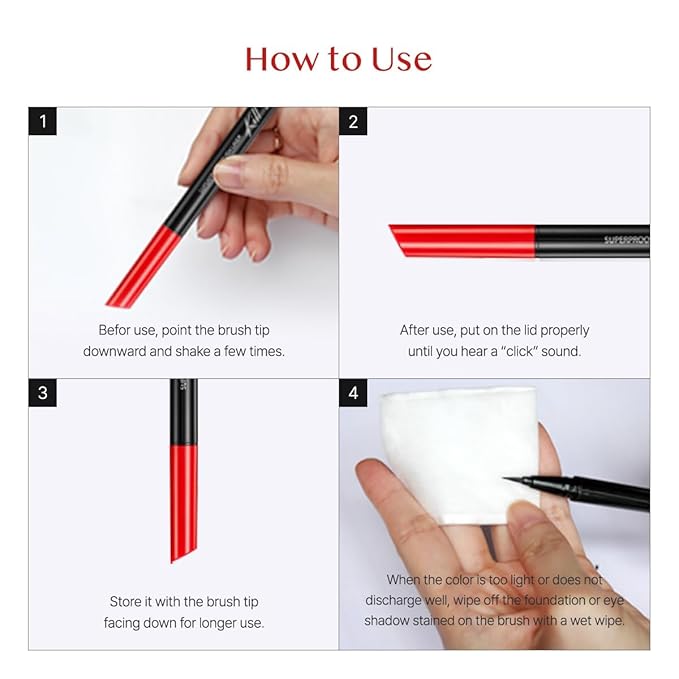 CLIO Superproof Pen Liquid Eye Liner, Precision Tip, Long Lasting, Smudge-Resistant, High-Intensity Color (002 BROWN (NEW))