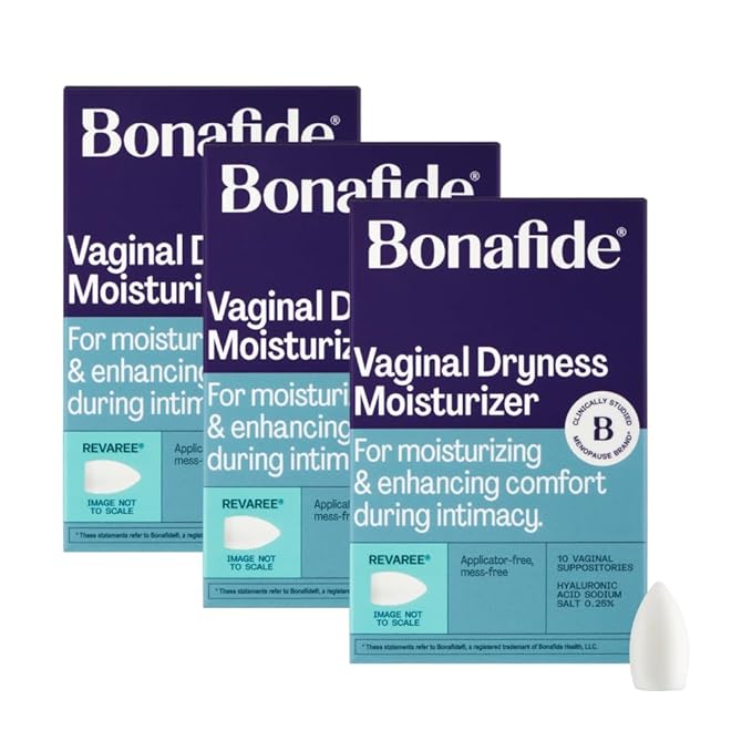 Revaree by Bonafide. Vaginal Moisturizer with 5mg Hyaluronic Acid. — 3-Month Supply (30 Inserts)