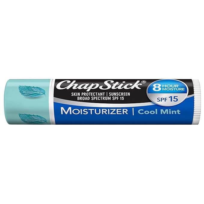 ChapStick Moisturizer 2-in-1 Lipcare SPF 15, Original, Black Cherry, Cool Mint, 6-Pack – Sunscreen Lip Balm with Aloe Vera and Vitamin E, 0.15 Oz Ea