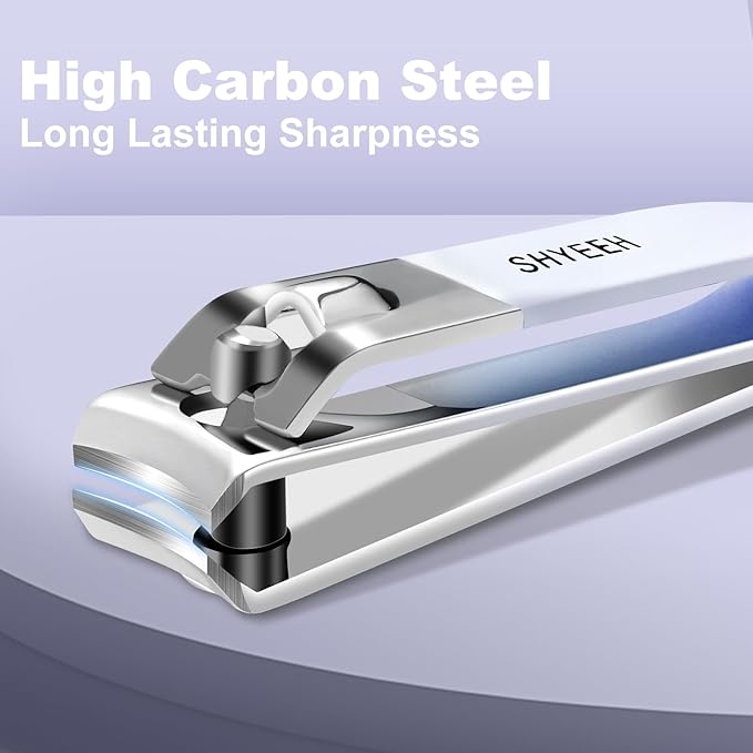 Manicure Set, 10 pcs High-Carbon Steel Nail Clippers Set, Portable Mini Manicure and Pedicure Kit, Travel Grooming Nail Kit with Leather Bag for Men and Women