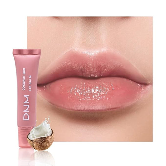 evpct Nourishing Moisturizing Tinted Lip Balm for A Sheer Tint of Color, Softens Smooths Hydrates Moisturizes Lightweight, Lip Care Gloss Plumper Stain for Women Dry & Chapped Lips, 07# COCONUT MILK