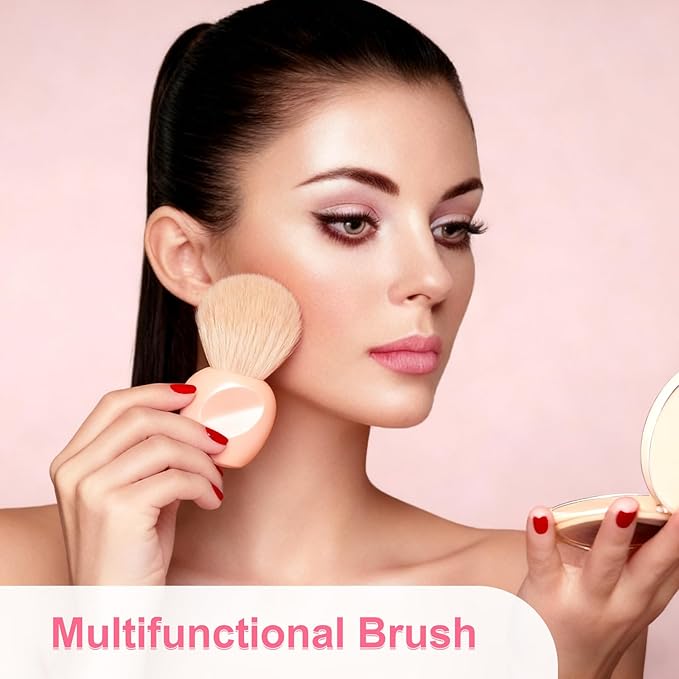 TADOPRO 2PCS Nail Dust Brush Nail Dip Powder Remover Cleaning Brush for Fingernails Soft Acrylic Nail Clean up Brush Nail Tech Must Haves(nude)