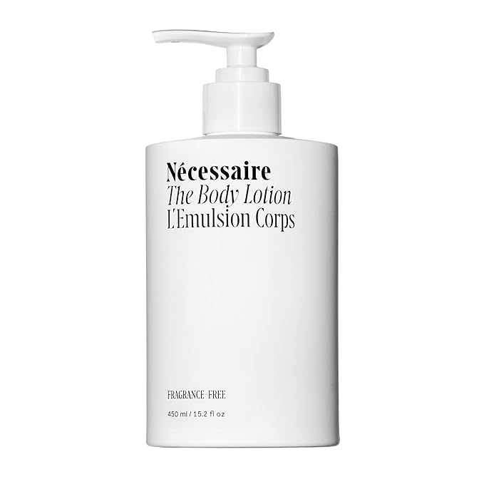 Nécessaire The Body Lotion - Fragrance-Free - Multi-Peptide Moisturizer - Firming Body Lotion for Women + Men. 2.5% Niacinamide. Non-Comedogenic + Hypoallergenic for Sensitive Skin – 450ml/15.2 fl oz