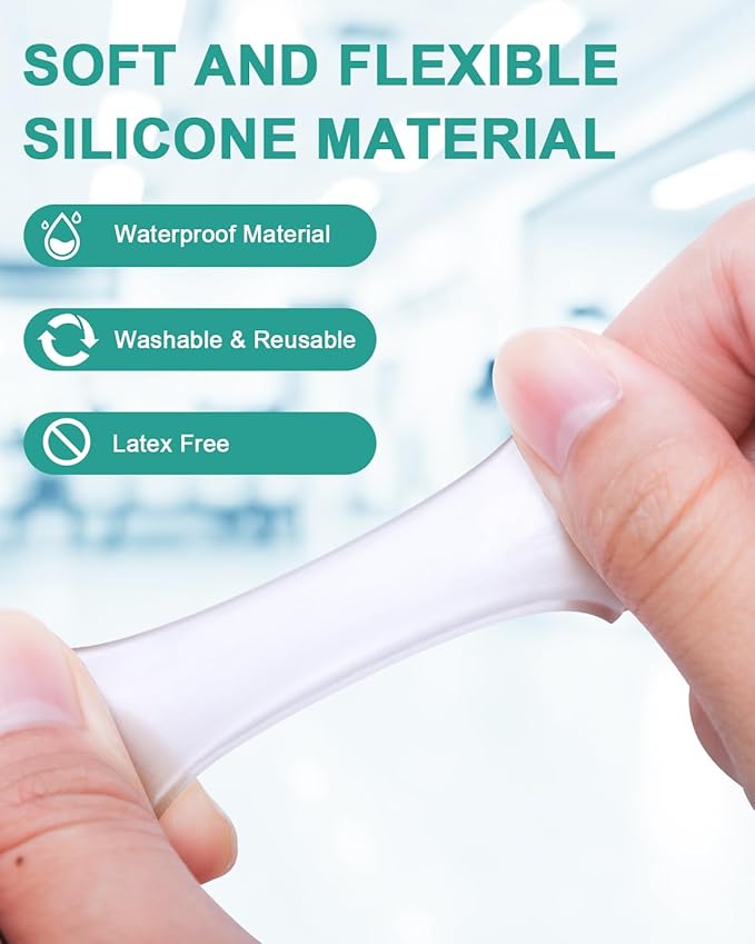 16 Pack Silicone Toe Sleeves Gel Corn Protectors Cushions for Women Men Foot Pain Relief, Soft Toe Tube Pads Corn Cushions for Calluses, Bunion Blisters, Hammertoe, Toenails Loss