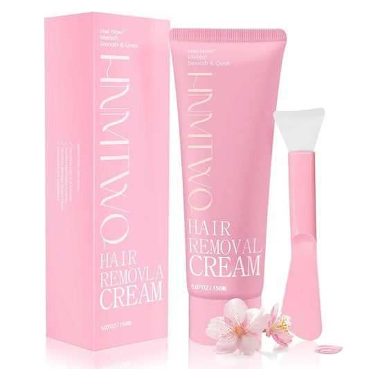 Hair Removal Cream for Legs, Arms & Underarms – Painless Depilatory Cream with Floral Vanilla Scent, Gentle Formula for Women & Men, Smooth Skin at Home in 8 Minutes