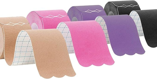 Kinesiology Tape Precut Pro-Waterproof Elastic Athletic Tape,Medical Grade Cotton Adhesive Sports Tape for Muscle Pain Relief & Joint Support, Breathable K Tape (Multicolor)