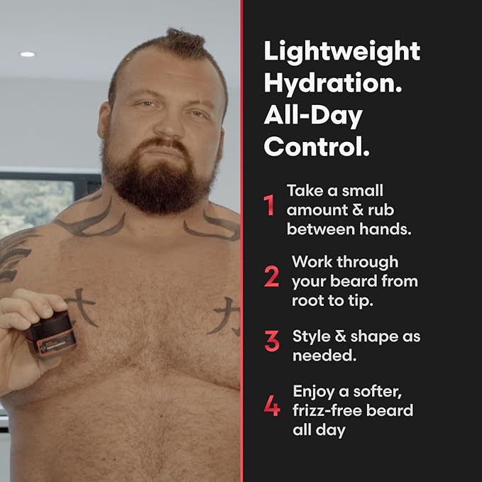 The Beard Struggle Eddie Hall Beast Line Beard Cream – Ragnarok Rising Signature Edition – Tame, Style & Condition Beard – Non-Greasy Formula with Legendary Scent - 50g / 1.76 US. oz.