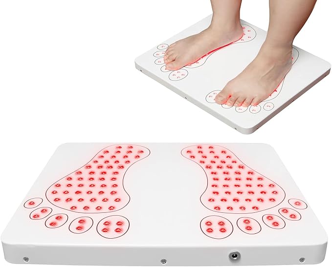 850nm Infrared Foot Therapy Device - Red Light Panel for Feet and Toes with Adjustable Heat & Timer, Home & Office Comfort Care