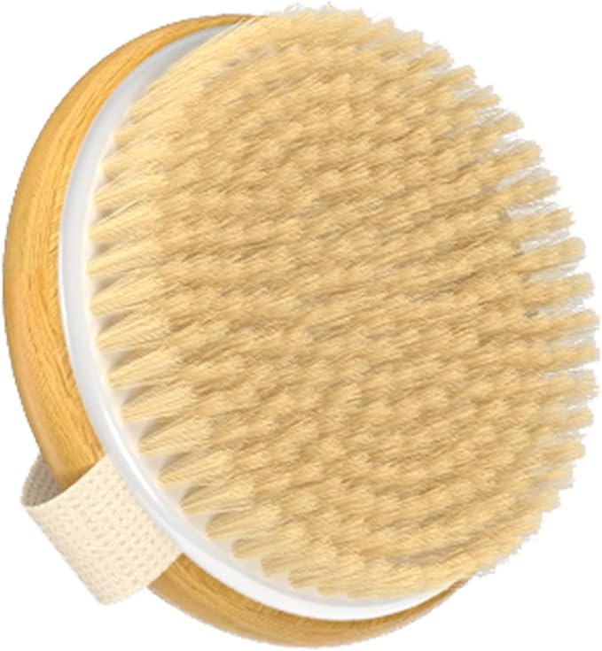 Metene Dry Body Brush for Radiant Skin, Exfoliates and Softens Skin, Improve Circulation, Body Scrubber with Soft and Stiff Bristles, Suitable for All Kinds of Skin