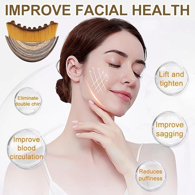 2025 New Lymphatic Contour Face & Body Brush | Lymphatic Drainage Massager for Face, Dry Brushing, Chin & Jawline Sculpting | Ergonomically Designed to Fit Skin Precisely & Relieve Fatigue (1pcs)