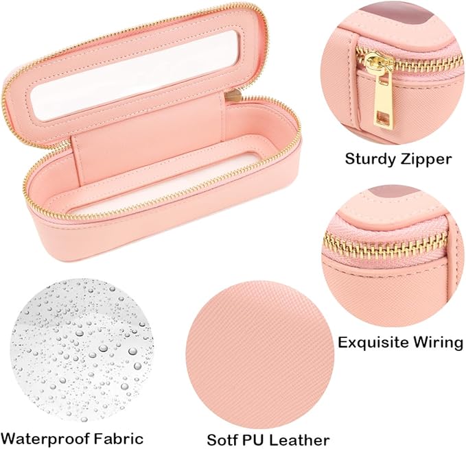 Travel Clear Makeup Bag Set, TSA Approved Cosmetic Bag Case with Zipper Portable Makeup Pouch Toiletry Bag Traveling Cosmetic Organizer Storage Bag Car Organizer Car Essentials