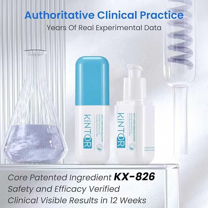 0.5% KINTOR KX-826 Hair Growth Spray,Oil Control Strengthen Hair,Hair Regrowth Products for Women&Men,Basic,180ml