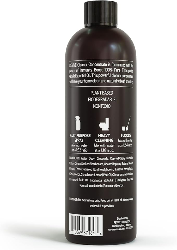 REVIVEEO Immunity Boost Cleaner Concentrate Multi-Purpose, All-Purpose, Concentrated, Mopping, Nontoxic, Plant Based