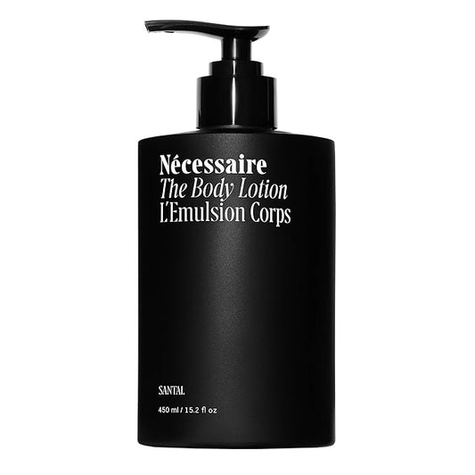 Nécessaire The Body Lotion – Santal - Multi-Peptide - Firming Body Lotion for Women + Men. 2.5% Niacinamide. Non-Comedogenic Moisturizer for Sensitive Skin. Dermatologist-Tested – 450ml/15.2 fl oz