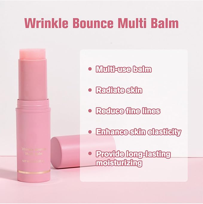 Wrinkles Bounce Multi Balm Hydrating Lip Balm Eye Cream Neck Cream Moisturizing Balm Stick for Eye Cheeks