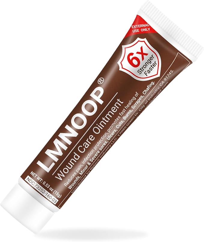 LMNOOP® Wound Care Cream, Skin Healing & Repair Ointment for Infection Ulcers Cuts Scrapes Burns Bites Surgical and Various Wounds, Pressure Treatment Products & Bed Sore Cream