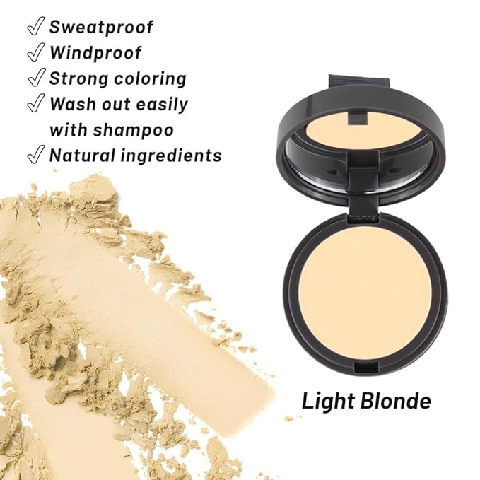 SOVONCARE Hairline Powder - Root Touch Up & Gray Hair Concealer for Men and Women, Instantly Covers Thinning Hair and Bald Spots, Natural-Looking Coverage Light Blonde 0.35 oz