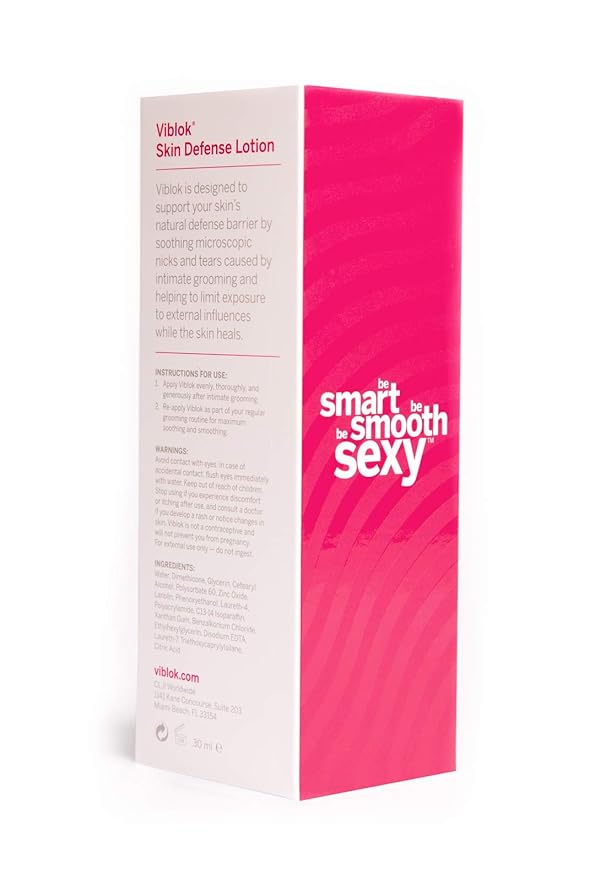 VIBLOK Skin Defense Post-Shave Lotion, 100% Non-toxic and Hypoallergenic, 1.01 Fluid Ounces