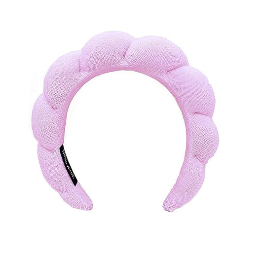 Spa Headbands for Washing Face Makeup Skin Care Headband Women Bubble Facial Beauty Headbands Puffy Shower Towel Band Hair Headband