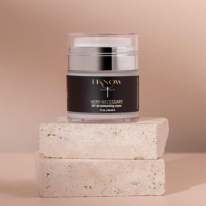 IKNOW VERY NECESSARY Broad Spectrum SPF 40 Skincare, Sun Protection Cream for UV Protection, Broad Spectrum SPF 40 Moisturizer Lotion for Pro-Aging, Spf 40 Facial Moisturizer and Sunblock