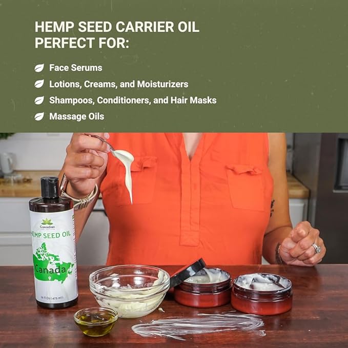 Nature Packaged Hemp Seed Oil for Skin, Hair and Body Direct from Hemp Oil Canada - Cold Pressed Hemp Seed Oils - 1 Gallon (Pack of 4)